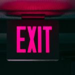 A photo of an exit site, representing DraftKings and FanDuel's departure from the American Gaming Association (AGA)