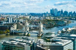 A photo of Tower Bridge in London